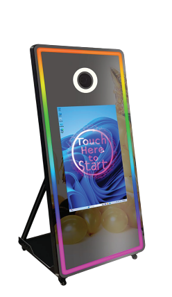 Magic Mirror photo booth with LED frame